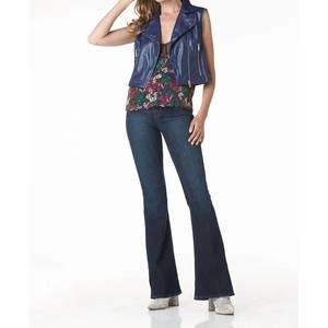 NEW TART COLLECTIONS milada vegan leather jacket in deep cobalt